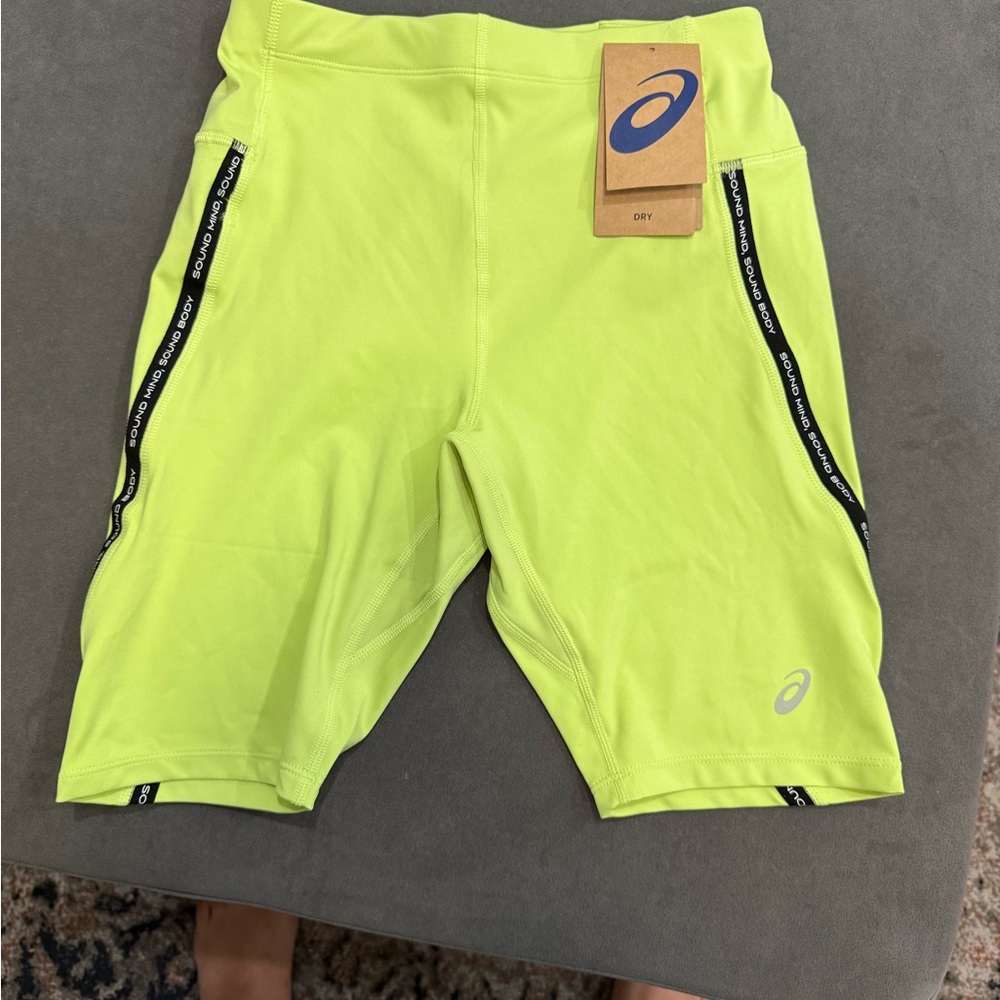 ASICS Men's Bright Lime Athletic Shorts